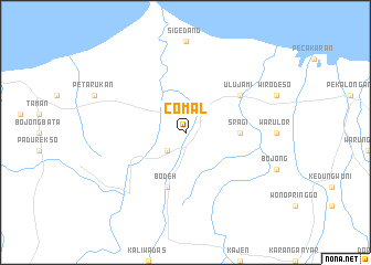map of Comal