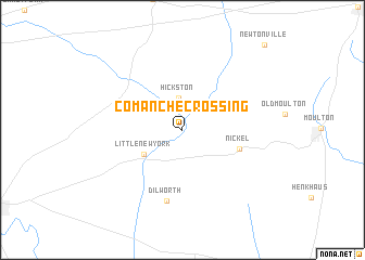 map of Comanche Crossing