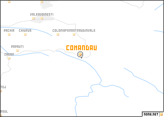 map of Comandău