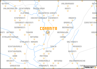 map of Comăniţa