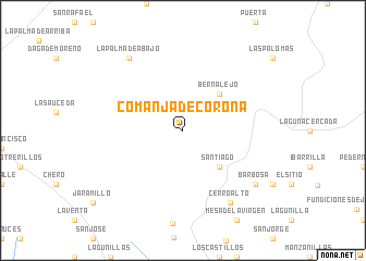 map of Comanja de Corona