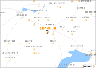 map of Comanja