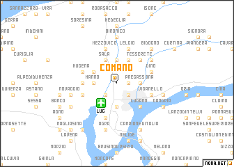 map of Comano