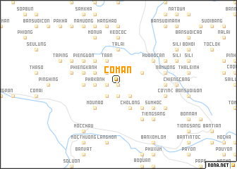 map of Cố Mán