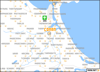 map of Cổ Mân