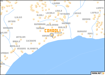 map of Comaoli