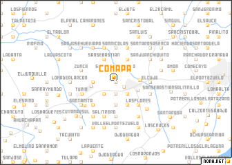 map of Comapa