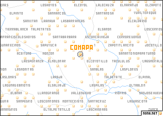 map of Comapa