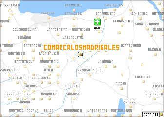 map of Comarca Los Madrigales