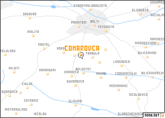 map of Comarovca