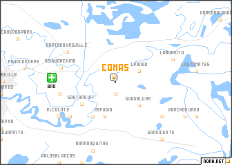 map of Comas