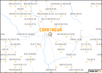 map of Comayagua