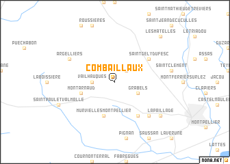 map of Combaillaux