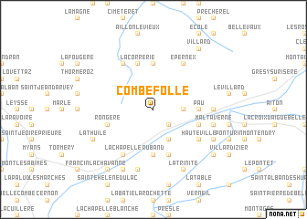 map of Combefolle