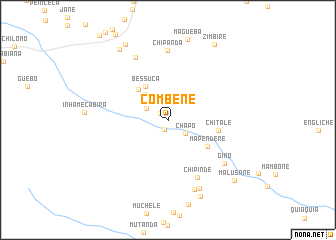 map of Combene