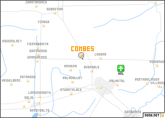 map of Combes