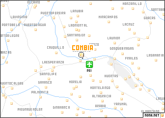 map of Combia