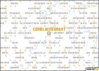 map of Comblain-au-Pont