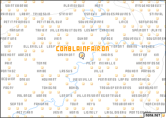 map of Comblain-Fairon