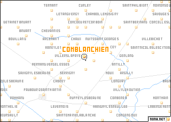 map of Comblanchien