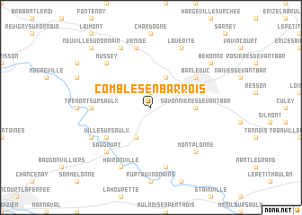 map of Combles-en-Barrois