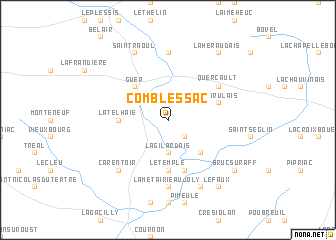 map of Comblessac