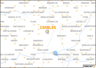 map of Combles
