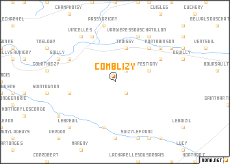 map of Comblizy