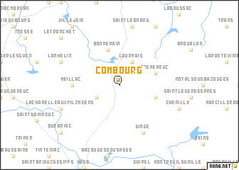 map of Combourg