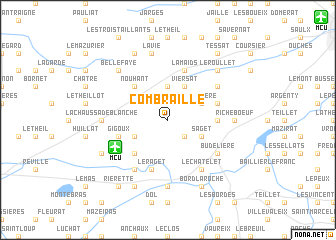 map of Combraille