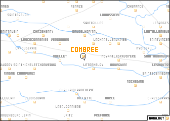 map of Combrée