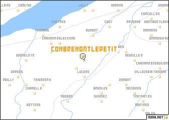 map of Combremont-le-Petit