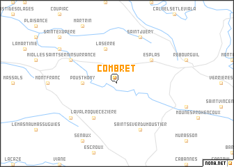 map of Combret