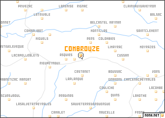 map of Combrouze