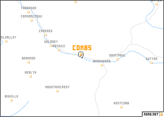 map of Combs