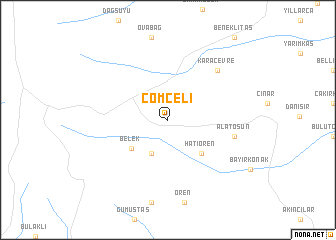 map of Çömçeli