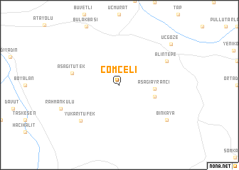 map of Çömçeli