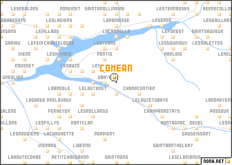 map of Coméan