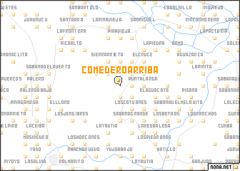 map of Comedero Arriba