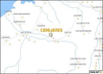 map of Comejenes