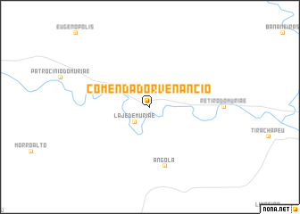 map of Comendador Venâncio