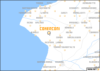 map of Comerconi
