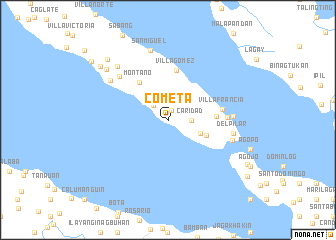 map of Cometa