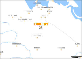 map of Cometiri