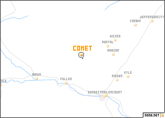 map of Comet