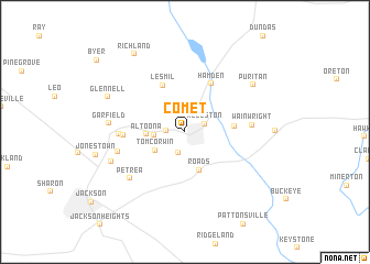 map of Comet