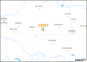 map of Comet