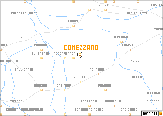 map of Comezzano