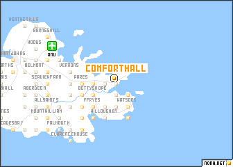 map of Comfort Hall