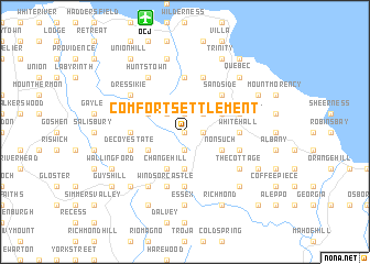 map of Comfort Settlement